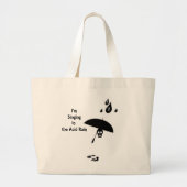 Zingen in de zure regen grote tote bag (Voorkant)
