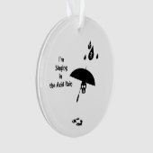 Zingen in de zure regen ornament (voorkant)