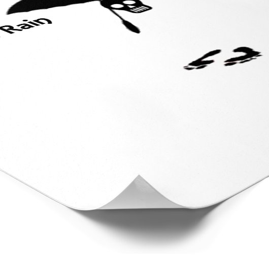 Zingen in de zure regen poster (Hoek)