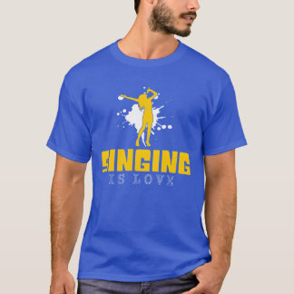 zingen is liefde jongen t-shirt