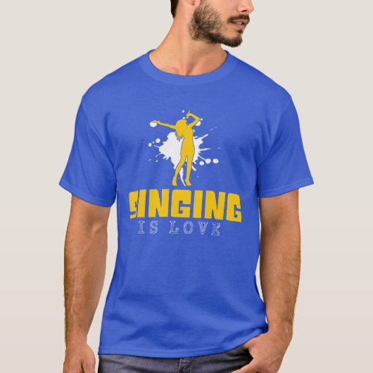 zingen is liefde jongen t-shirt (Voorkant)