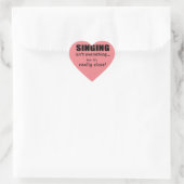 Zingen is niet alles Sticker (Tas)