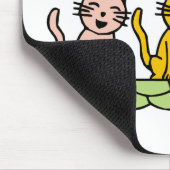 Zingen Katten Tshirts en geschenken Muismat (Hoek)