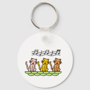 Zingen Katten Tshirts en geschenken Sleutelhanger