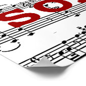 zingen / leven is een lied poster (Hoek)