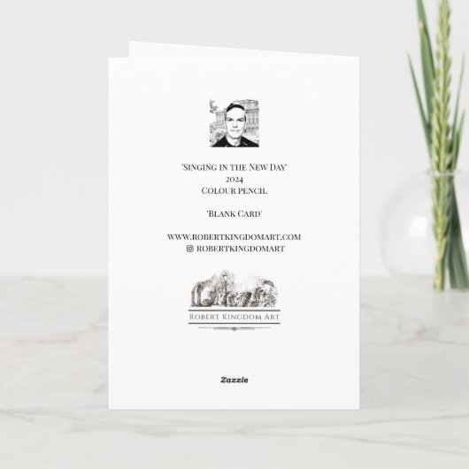 Zingen op de nieuwe dag - bedankkaart (Achterkant)