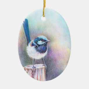 Zingen op de nieuwe dag - keramisch ornament