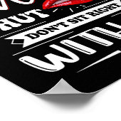 Zingen over het houden van mijn mond niet goed zit poster (Hoek)