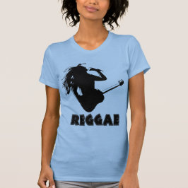 Zingen Reggae Muziek Rasta Rastaman Gitaar Playing T-shirt