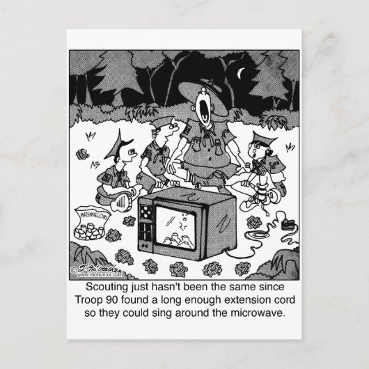 Zingen rond de microgolf briefkaart (Voorkant)