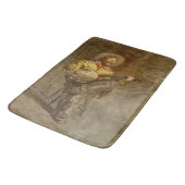 Zingen Spaanse cowboy en banjo spelen Trail Song Badmat (Gekanteld)