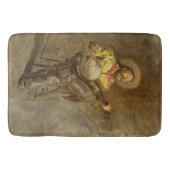 Zingen Spaanse cowboy en banjo spelen Trail Song Badmat (Voorkant)