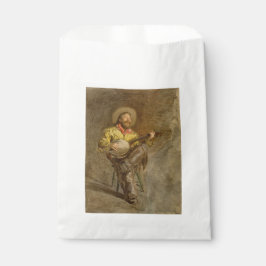 Zingen Spaanse cowboy en banjo spelen Trail Song Bedankzakje