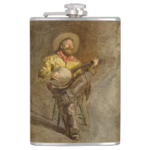 Zingen Spaanse cowboy en banjo spelen Trail Song