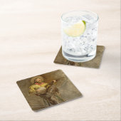 Zingen Spaanse cowboy en banjo spelen Trail Song Kartonnen Onderzetters (Insitu)