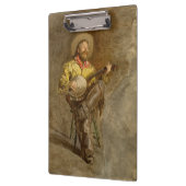 Zingen Spaanse cowboy en banjo spelen Trail Song Klembord (Links)