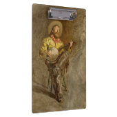 Zingen Spaanse cowboy en banjo spelen Trail Song Klembord (Rechts)