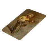 Zingen Spaanse cowboy en banjo spelen Trail Song Magneet (Linkerzijde)