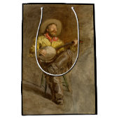 Zingen Spaanse cowboy en banjo spelen Trail Song Medium Cadeauzakje (Voorkant)