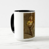 Zingen Spaanse cowboy en banjo spelen Trail Song Mok (Voorkant links)