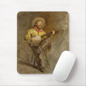 Zingen Spaanse cowboy en banjo spelen Trail Song Muismat (Met muis)