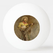 Zingen Spaanse cowboy en banjo spelen Trail Song Pingpongbal (Achterkant)