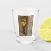 Zingen Spaanse cowboy en banjo spelen Trail Song Shot Glas (Voorkant)