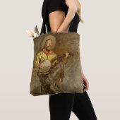 Zingen Spaanse cowboy en banjo spelen Trail Song Tote Bag (Dichtbij)