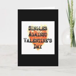 Zingen tegen Valentijnsdag kaarten