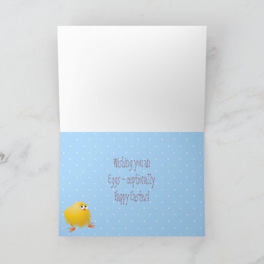 Zingen van Easter Chick & Bird Feestdagen Kaart (Binnen)