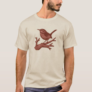 Zingen van Wren on the Dead Tree T-shirt