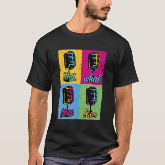 zingen waar je van houdt Microfoon T-shirt (Voorkant)