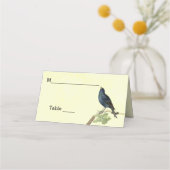 Zingen Zwarte vogel rups op Branch Yellow Plaatskaartje (Voorkant)