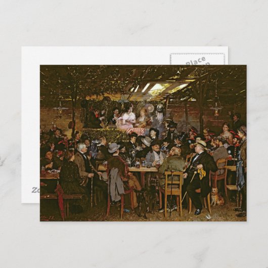 Zingend aan een Captive Crowd Briefkaart (Voorkant / Achterkant)