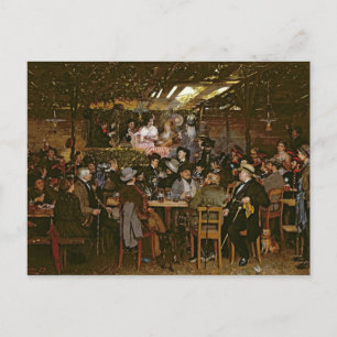 Zingend aan een Captive Crowd Briefkaart