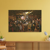 Zingend aan een Captive Crowd Canvas Afdruk (Insitu (Woonkamer))