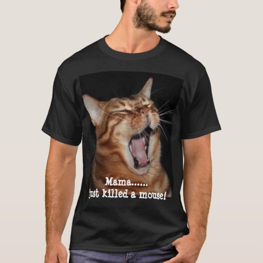 Zingend Bengaal Cat Queen Song Parody Mannen T-shirt (Voorkant)