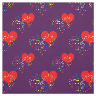 Zingend Heart Pattern. Kleurrijke opmerkingen over Stof