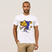 Zingend Hyena Mannen T-shirt (Voorkant volledig)