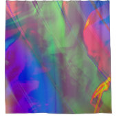 Zingend in de Abstracte Shower Douchegordijn (Voorkant)