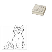 zingend kunststempel voor katten rubberstempel (Gestempeld)
