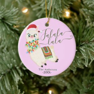 Zingend Lalala llama, Keramisch Ornament