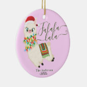 Zingend Lalala llama, Keramisch Ornament (Rechts)