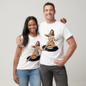 zingend meisje t-shirt (Unisex)