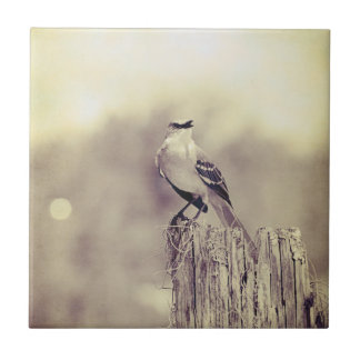 Zingend naar de wereld! tegeltje