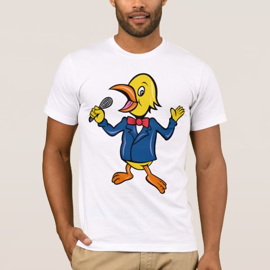 Zingend Vogel Mannen T-shirt (Voorkant)