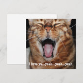 Zingende Bengale Kat Birthday Valentijn Moederdag Feestdagenkaart (Voorkant / Achterkant)