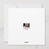 Zingende Bengale Kat Birthday Valentijn Moederdag Feestdagenkaart (Achterkant)