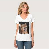 Zingende Bengalen Kat Queen Song Parody Womans T-shirt (Voorkant volledig)