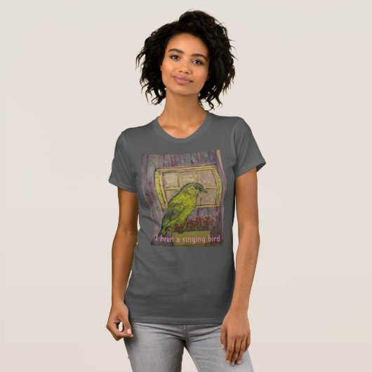 Zingende Bird T-shirt (Voorkant volledig)